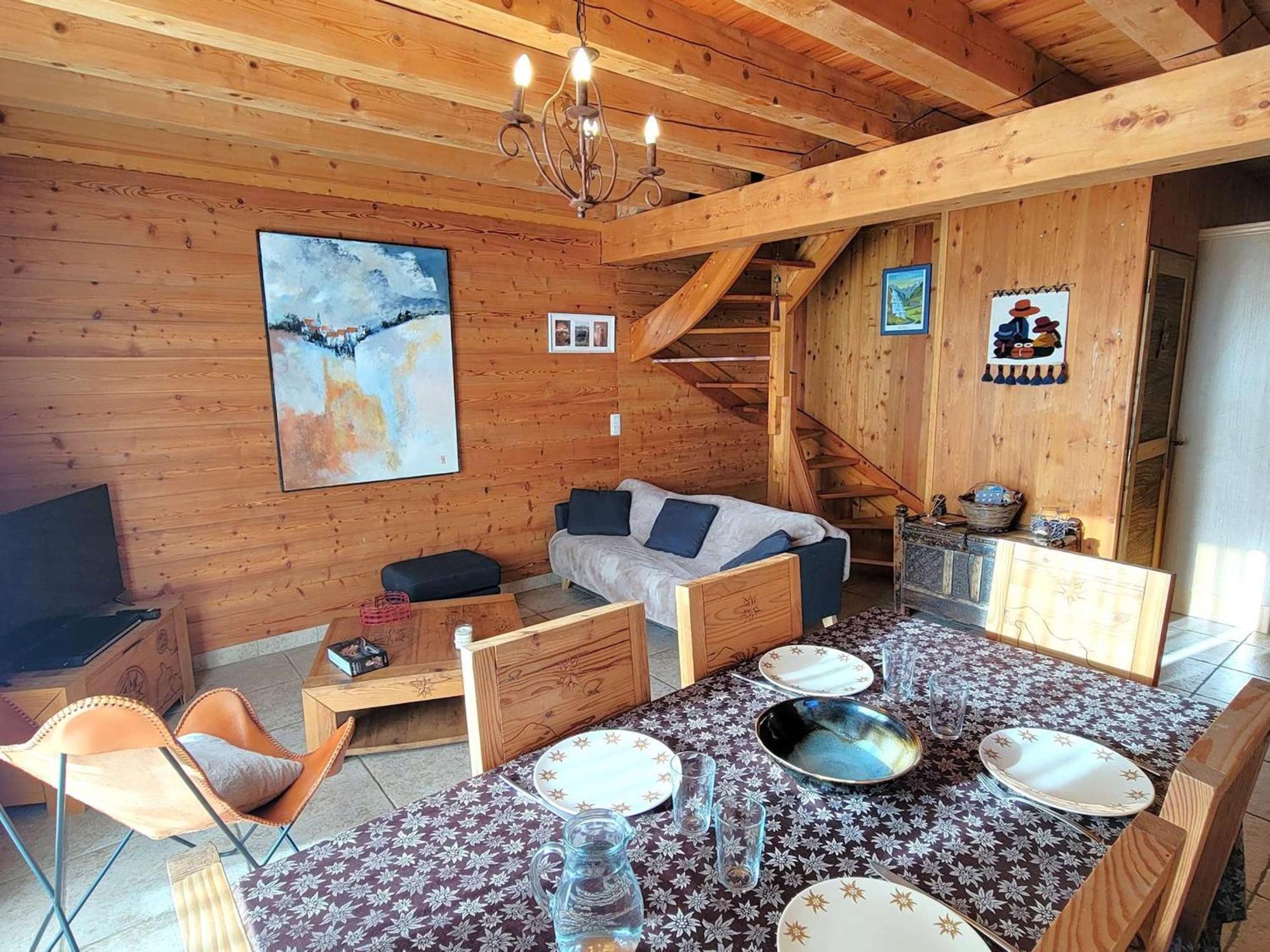 Chalet 6 Pers Avec Spa, Terrasse Plein Sud A Saint-Michel-De-Chaillol - Fr-1-393-22 Exterior photo
